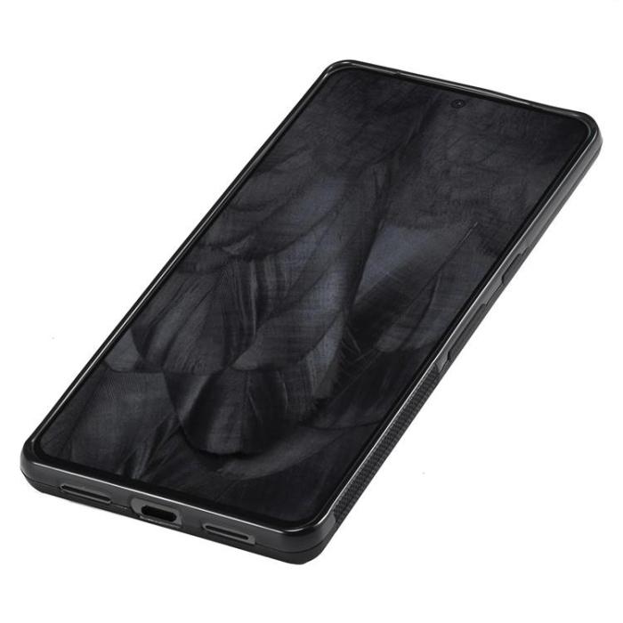 LC.imeeke - LC.imeeke Google Pixel 8 Mobilskal Carbon Fiber PU Läder - Svart