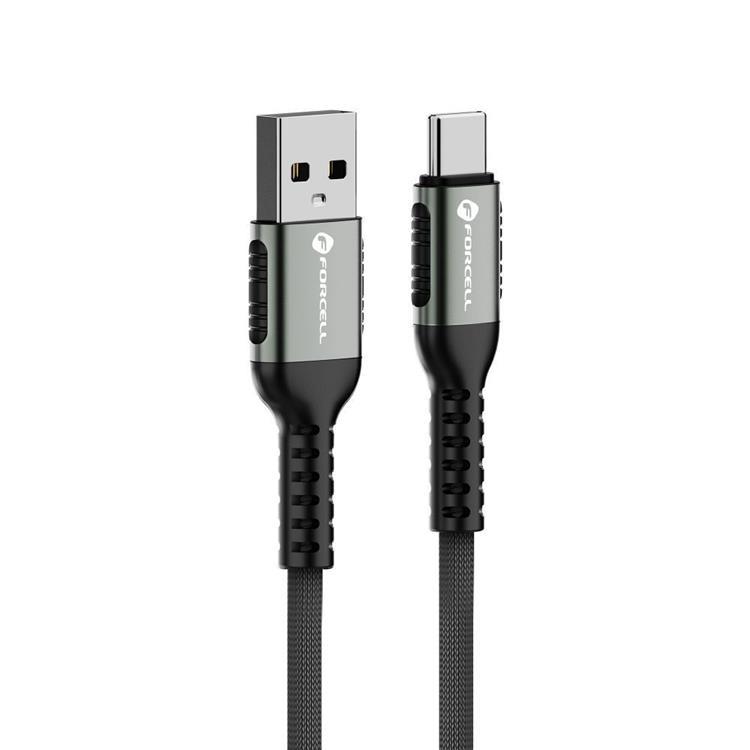 Forcell USB-A till USB-C Kabel 66W 3m QC3.0 3A Cafule - Svart | 3541 | AlltMobil
