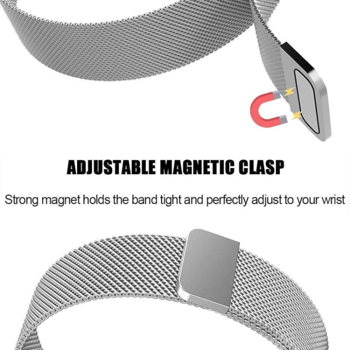 A-One Brand - Fitbit Charge 4/3 Armband Milanese Loop - Silver