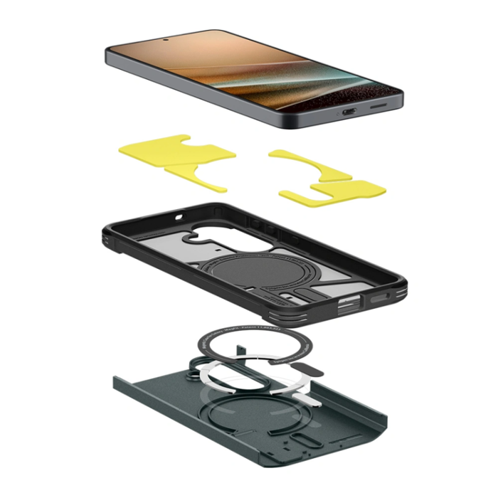 Spigen - Spigen Mobilskal För Galaxy S26 Plus MagSafe Tough Armor - Abyss Grön