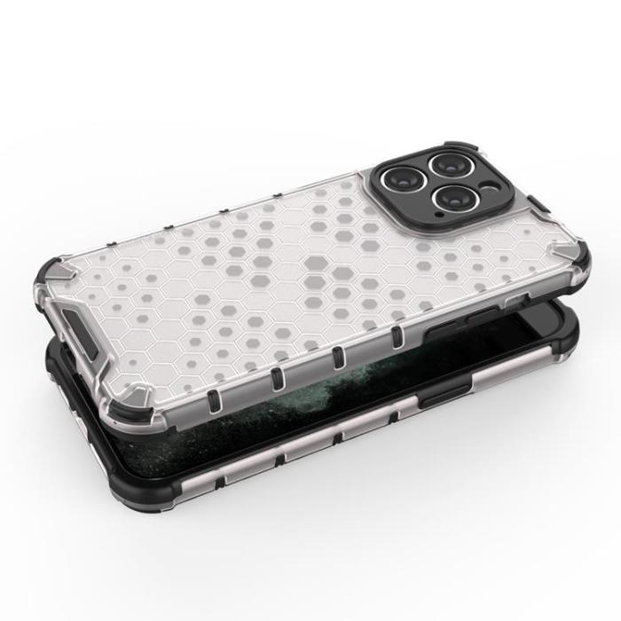 OEM - iPhone 14 Pro Skal Honeycomb Armored Hybrid - Svart
