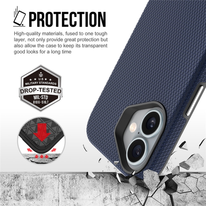 A-One Brand - iPhone 17 Mobilskal MagSafe Protective TPU+PC - Marinblå