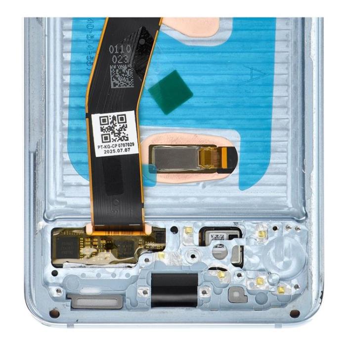 OEM - SAMSUNG S20 4G Skärm med LCD-display SOFT OLED - Blå