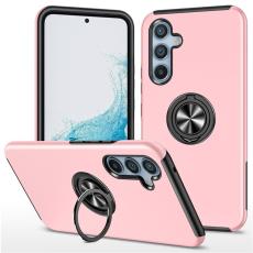 OEM - Mobilskal till Samsung Galaxy S26 Plast med Rotbart Ringf&auml;ste - Ros&eacute;guld