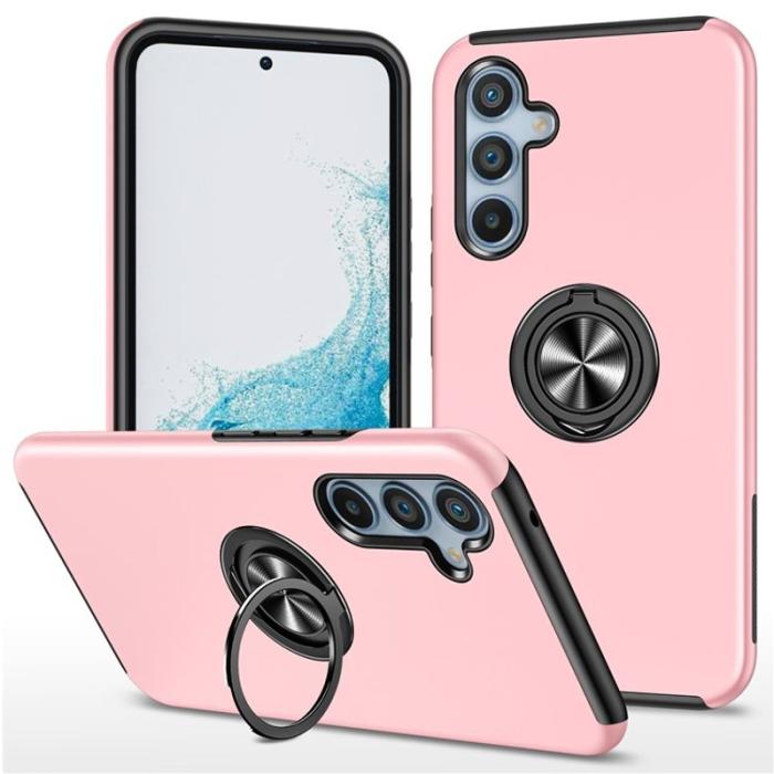OEM - Mobilskal till Samsung Galaxy S26 Plast med Rotbart Ringfäste - Roséguld