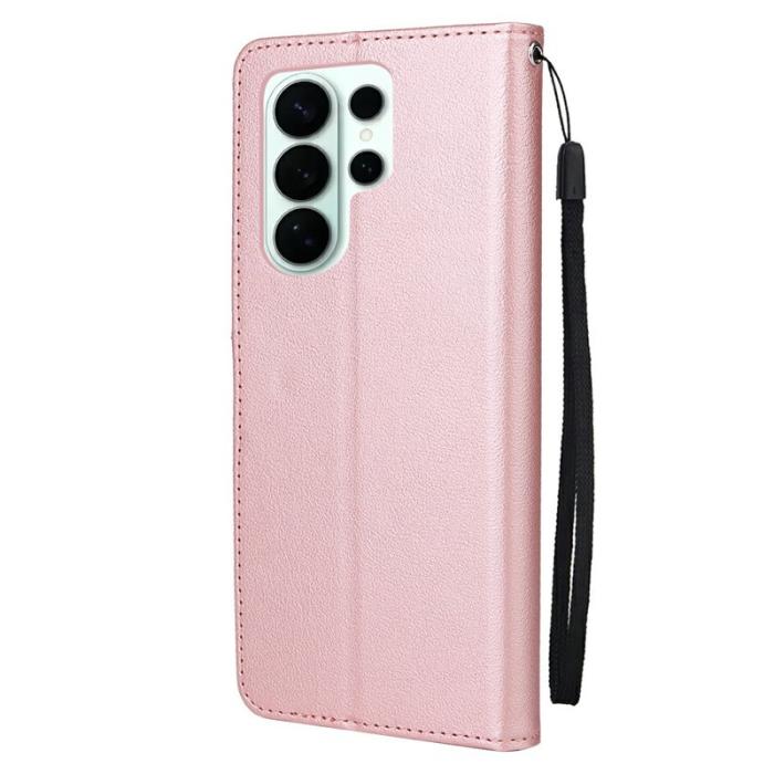 OEM - Samsung Galaxy S26 Ultra Plånboksfodral Ställ Konstläder - Roséguld