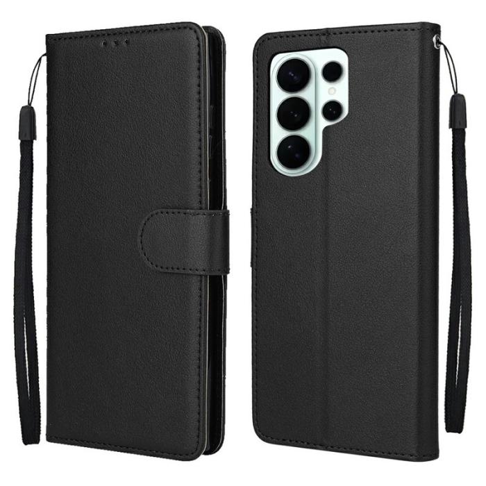 OEM - Samsung Galaxy S26 Ultra Plånboksfodral Ställ Konstläder - Svart