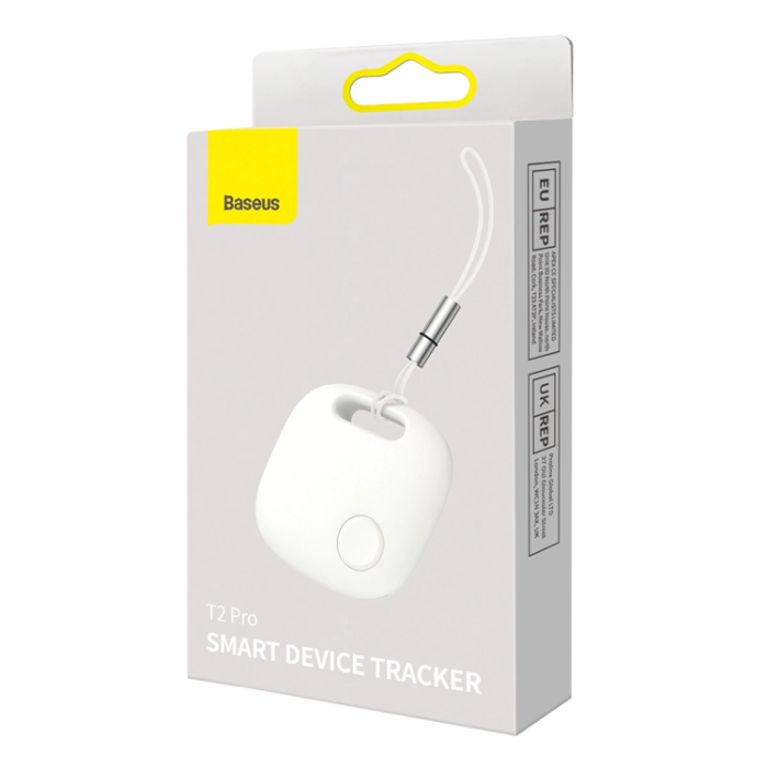 BASEUS - Baseus T2 Pro Smart GPS Tracker för Barnhandväskan Nycklar - Vit