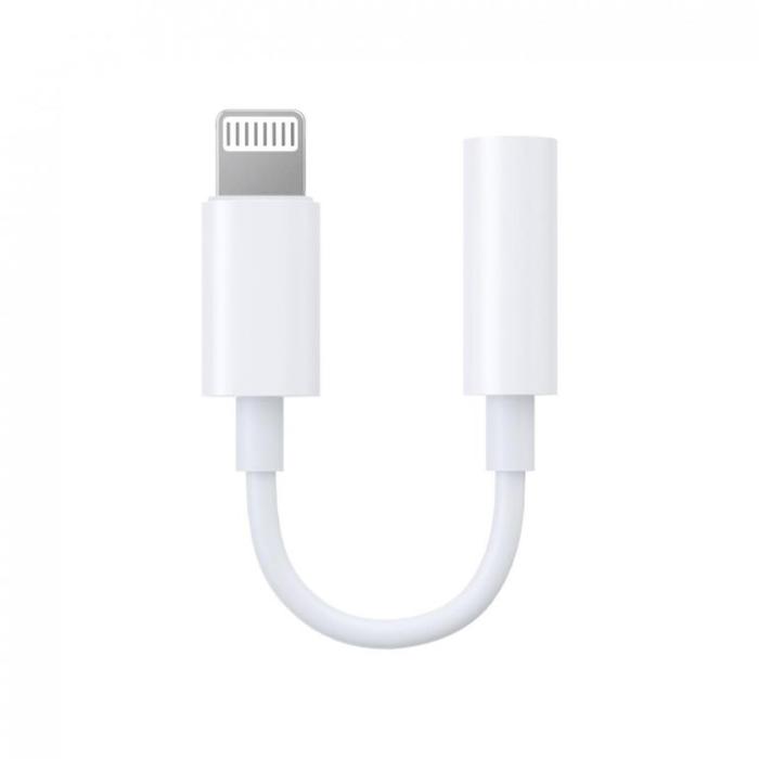 SiGN - SiGN Lightning till 3.5mm AUX Adapter - Vit