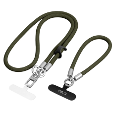 Tech-Protect - Tech-Protect Mobilrem Crossbody Och Wrist C10S - Olive Gr&ouml;n/Titanium