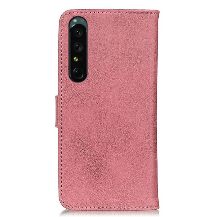 KHAZNEH - KHAZNEH Sony Xperia 1 IV Plånboksfodral Magnetic Flip - Rosa