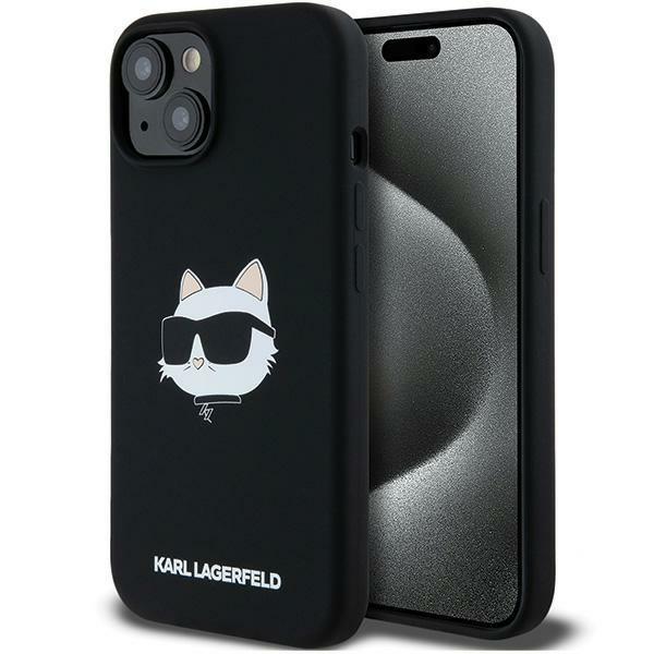 Karl Lagerfeld Mobilskal till iPhone 15 Plus MagSafe Silicone Choupette