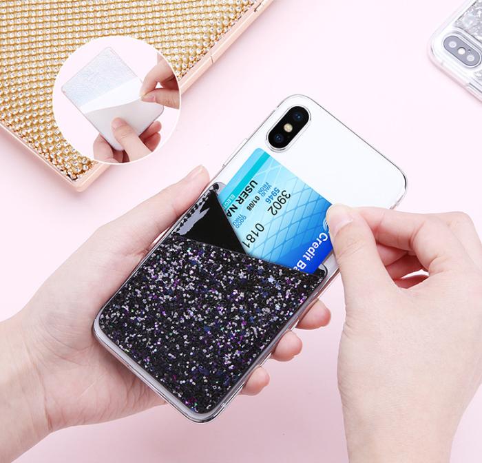 Floveme - Floveme Korthållare för smartphones - Glittery Rainbow