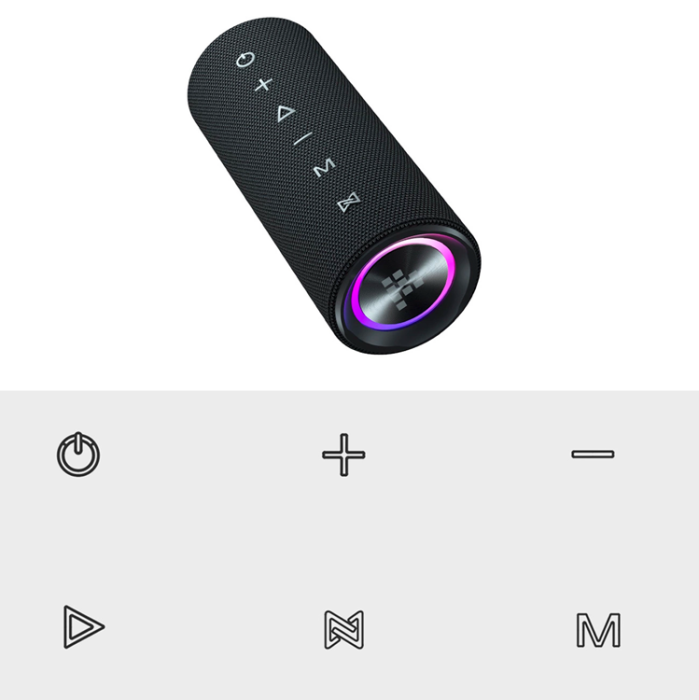 Tronsmart - Tronsmart Högtalare Bluetooth Bärbar Mirtune C2 24W - Svart