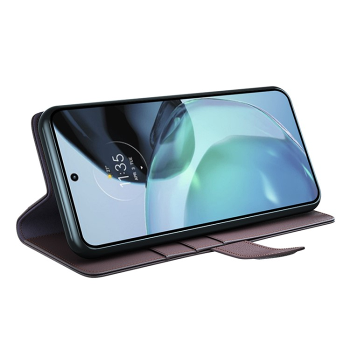 OEM - Google Pixel 7A Plånboksfodral Äkta läder Cow - Brun