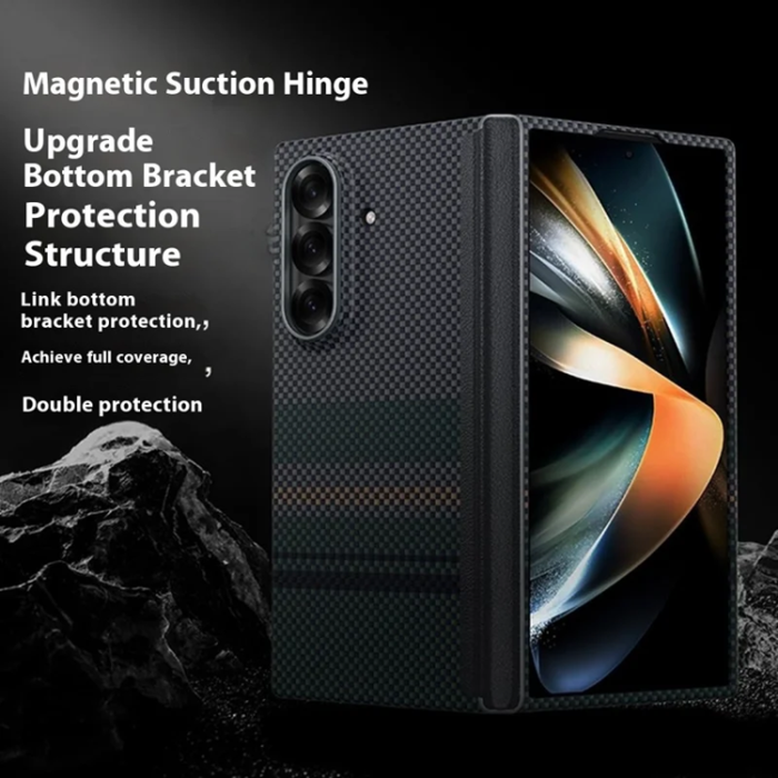 Benks - BENKS Galaxy Z Fold 7 5G Mobilskal Magsafe kevlar Aramid Fiber - Aurora Weave