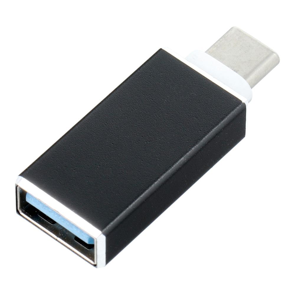 Adaptor OTG USB A to USB-C 3.0 Svart | 7182 | AlltMobil