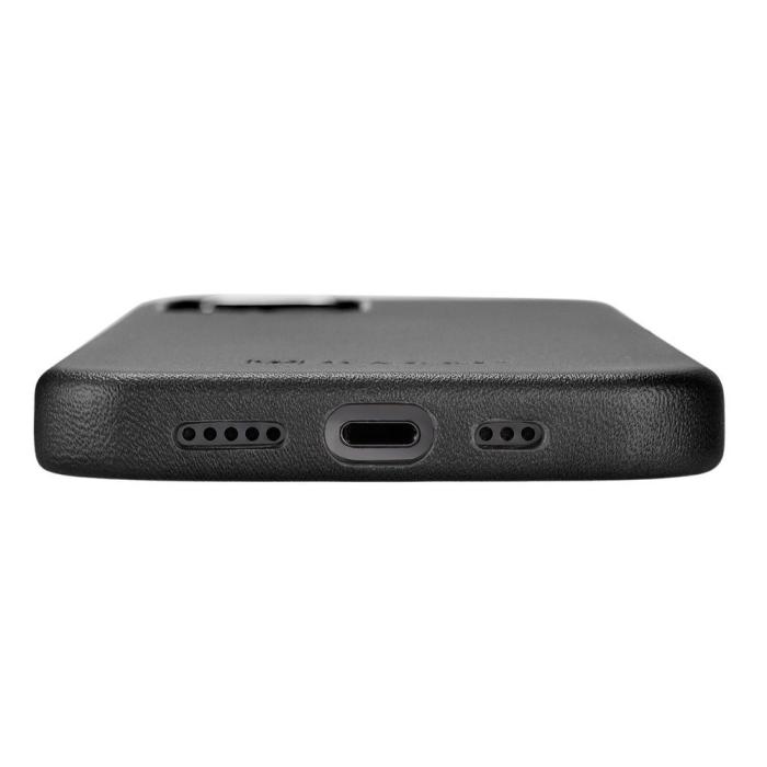 UTGATT1 - iCarer Äkta Läder Magsafe Skal iPhone 12 Mini - Svart