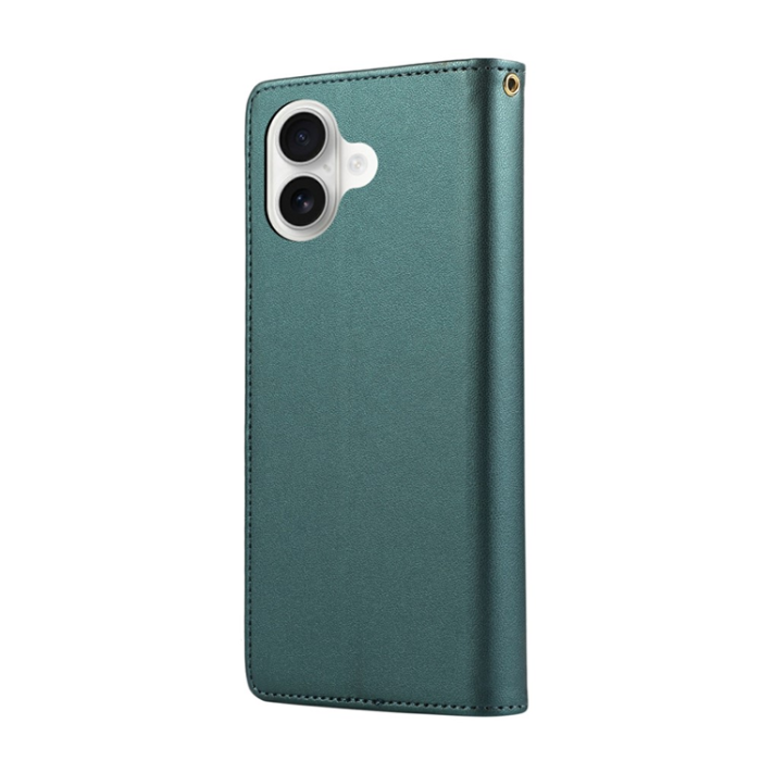 A-One Brand - iPhone 17 Plånboksfodral RFID Rhombus Läder - Grön