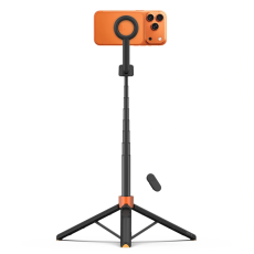 Tech-Protect - Tech-Protect Magsafe Bluetooth Selfiestick Tripod L10S - Svart/Orange