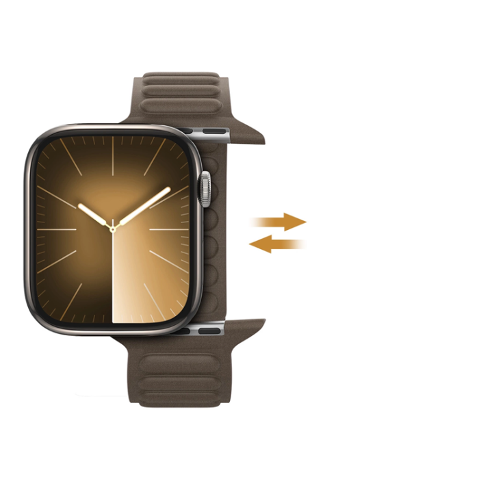 Dux Ducis - Dux Ducis Apple Watch (38/40/41mm) Armband BL Magnetic - Mörkgrå