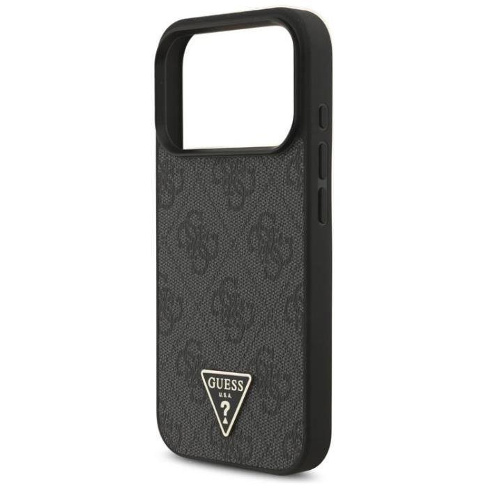 Guess - Guess iPhone 17 Pro Mobilskal MagSafe 4G Strap Triangle Logo - Svart