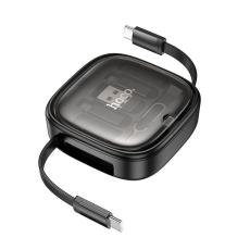 Hoco - Hoco Allt-i-ett Infällbar Laddningsdatakabelsats 60W 0.95m U140 - Svart