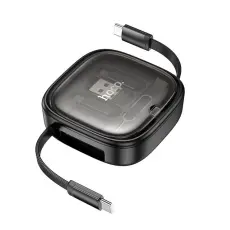 Hoco - Hoco Allt-i-ett Infällbar Laddningsdatakabelsats 60W 0.95m U140 - Svart