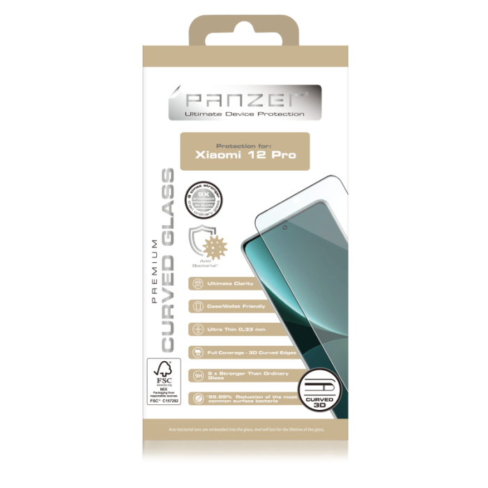 UTGATT1 - Panzer Härdat glas Xiaomi 12 Pro