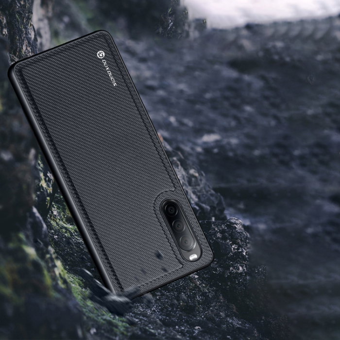 UTGATT5 - Dux Ducis Sony Xperia 10 IV Skal Fino Nylon - Svart