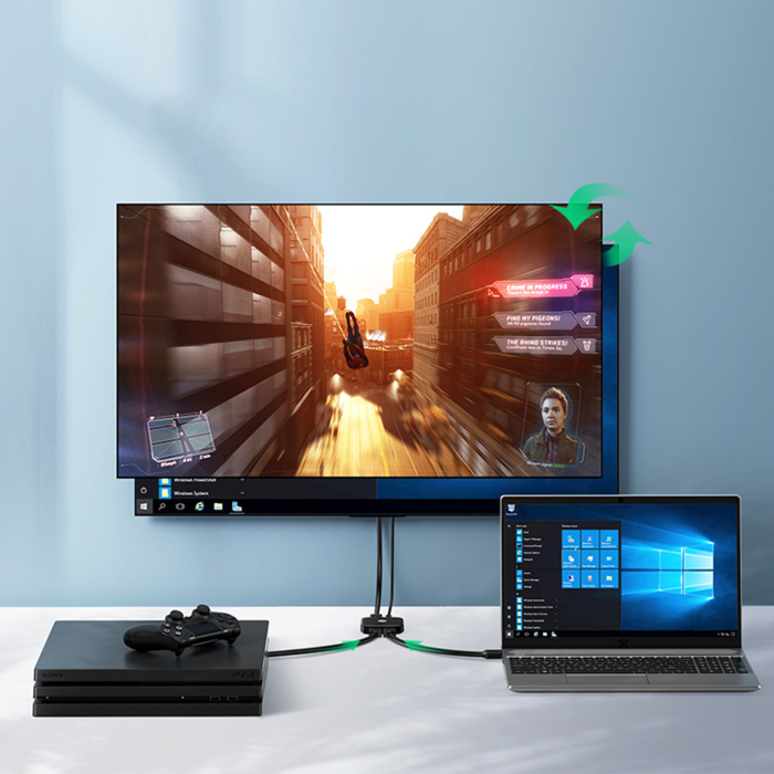 Ugreen - Ugreen Switch 2xHDMI - Svart