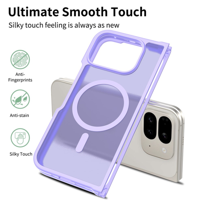 A-One Brand - Google Pixel 10 Pro Fold Mobilskal MagSafe Skin Touch - Lila