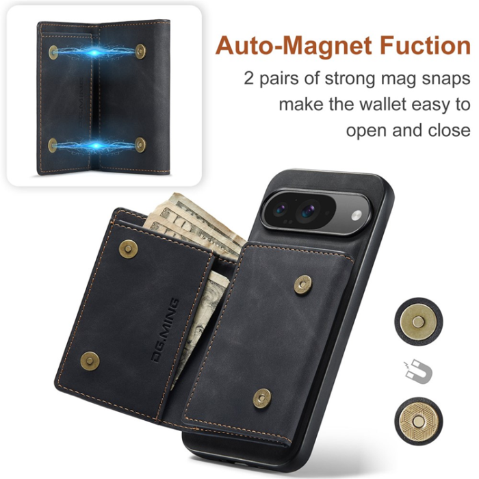 DG.MING - DG.MING Google Pixel 10 Pro/10 Plånboksfodral Detatchable M1
