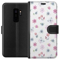 iSecrets - Plånboksfodral till Samsung Galaxy S9+ med Blommor och fjärillar