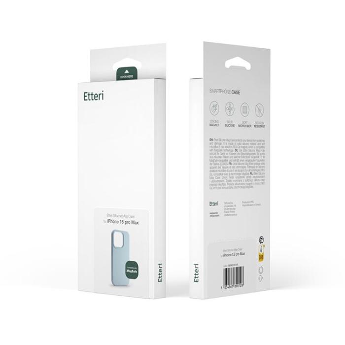 Etteri - Etteri iPhone 12/12 Pro Mobilskal MagSafe Silikon - Ljusblå