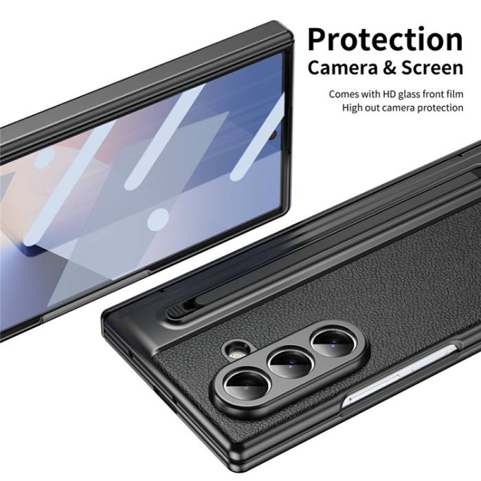 A-One Brand - Galaxy Z Fold 7 Mobilskal Matte Electroplated - Svart