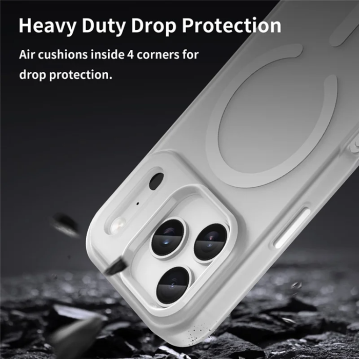 A-One Brand - iPhone 17 Pro Max Mobilskal MagSafe Matte Translucent - Vit