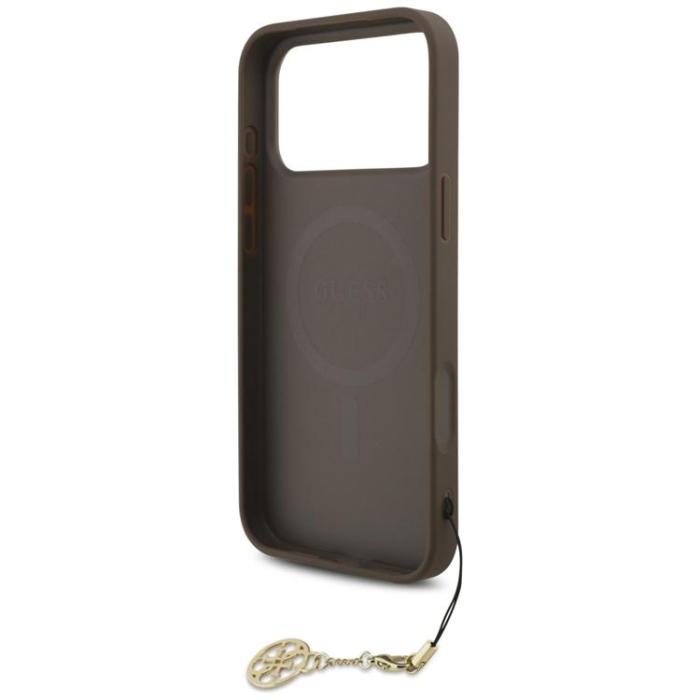 Guess - Guess iPhone 17 Pro Max Mobilskal MagSafe 4G Charms Collection - Brun