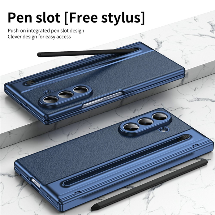 A-One Brand - Galaxy Z Fold 7 Mobilskal Matte Electroplated - Blå