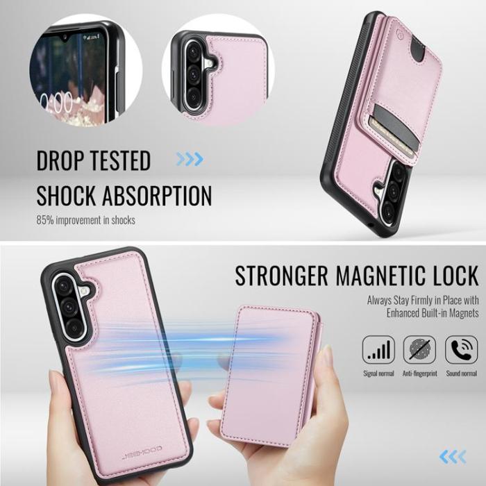 OEM - JEEHOOD Samsung Galaxy A26 5G Mobilskal KonstLäder - Rosa