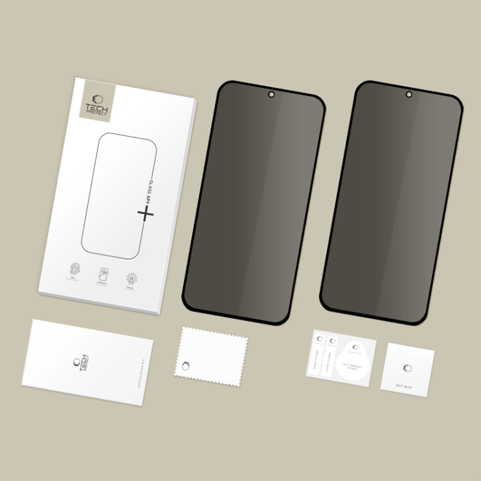 Tech-Protect - [2-Pack] Tech-Protect Härdat Glas Skärmskydd För Galaxy A27 Privacy - Svart