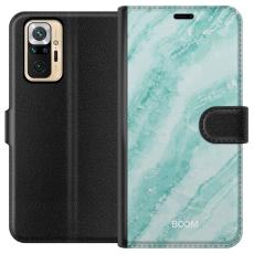 iSecrets - Pl&aring;nboksfodral till Xiaomi Redmi Note 10 Pro med Mint Marble
