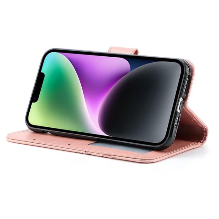 A-One Brand - iPhone 14 Plus Plånboksfodral Imprinted Roses - Rosa