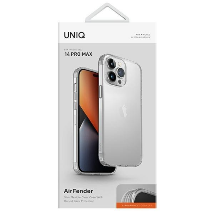 UNIQ - UNIQ iPhone 14 Pro Max Skal Air Fender - Transparent