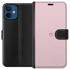 Gustaf - Pl&aring;nboksfodral till Apple iPhone 12 med Litet Hj&auml;rta
