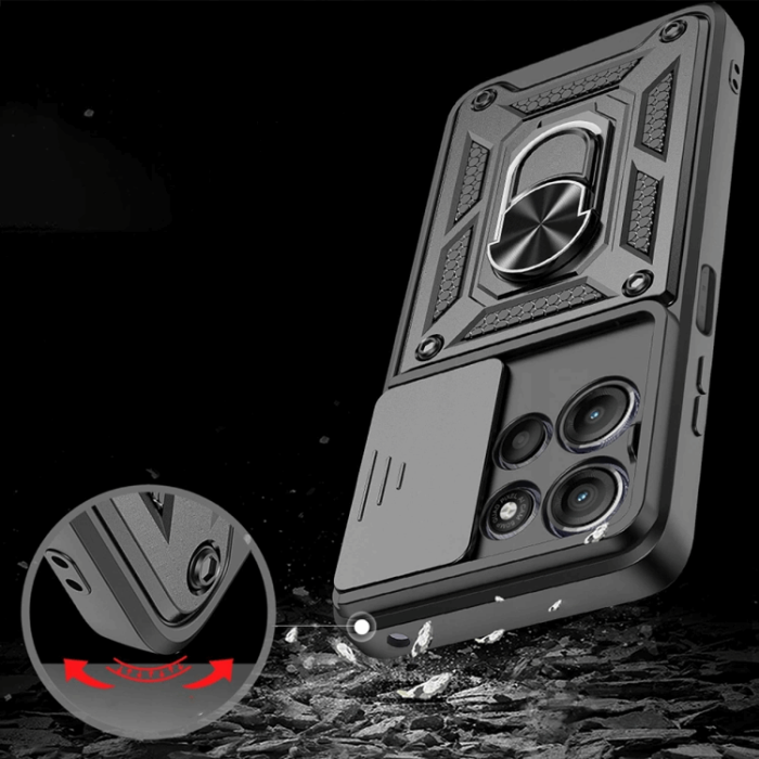 Tech-Protect - Tech-Protect Motorola Moto G15 Mobilskal Camshield Pro - Svart