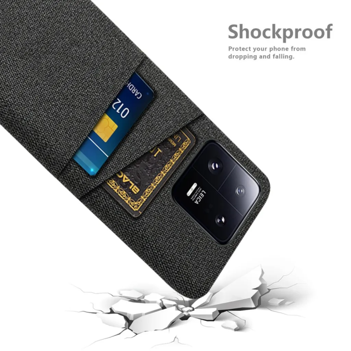 Taltech - Xiaomi 13 Pro 5G Mobilskal Korthållare - Svart