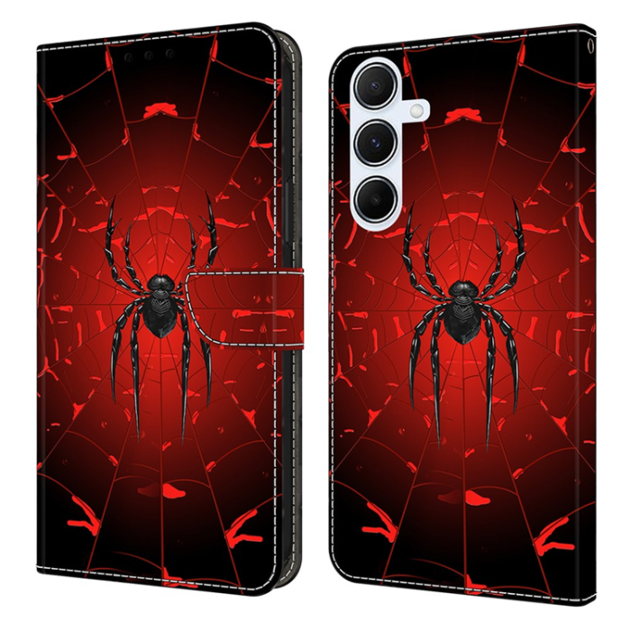 A-One Brand - Galaxy A17/A26 Plånboksfodral PU-läder Pattern Printing - Röd