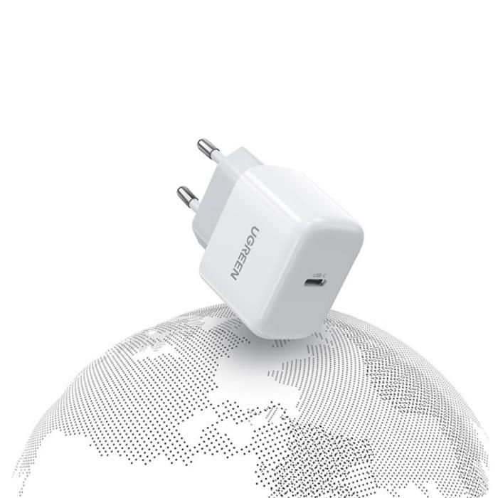 UTGATT1 - Ugreen PD Small Väggladdare USB-C 20W - Vit