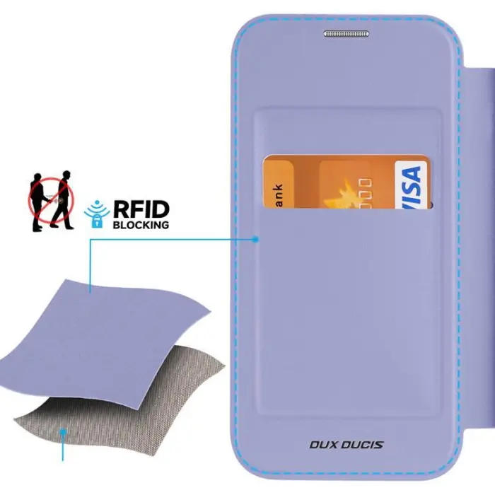 Dux Ducis - Dux Ducis Galaxy S24 Plus Plånboksfodral Magsfae Skin X Pro - Lila